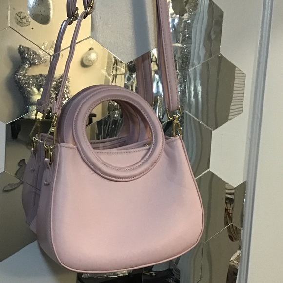 Elegant Pink Bow Convertible Handbag Crossbody - Picture 3 of 8